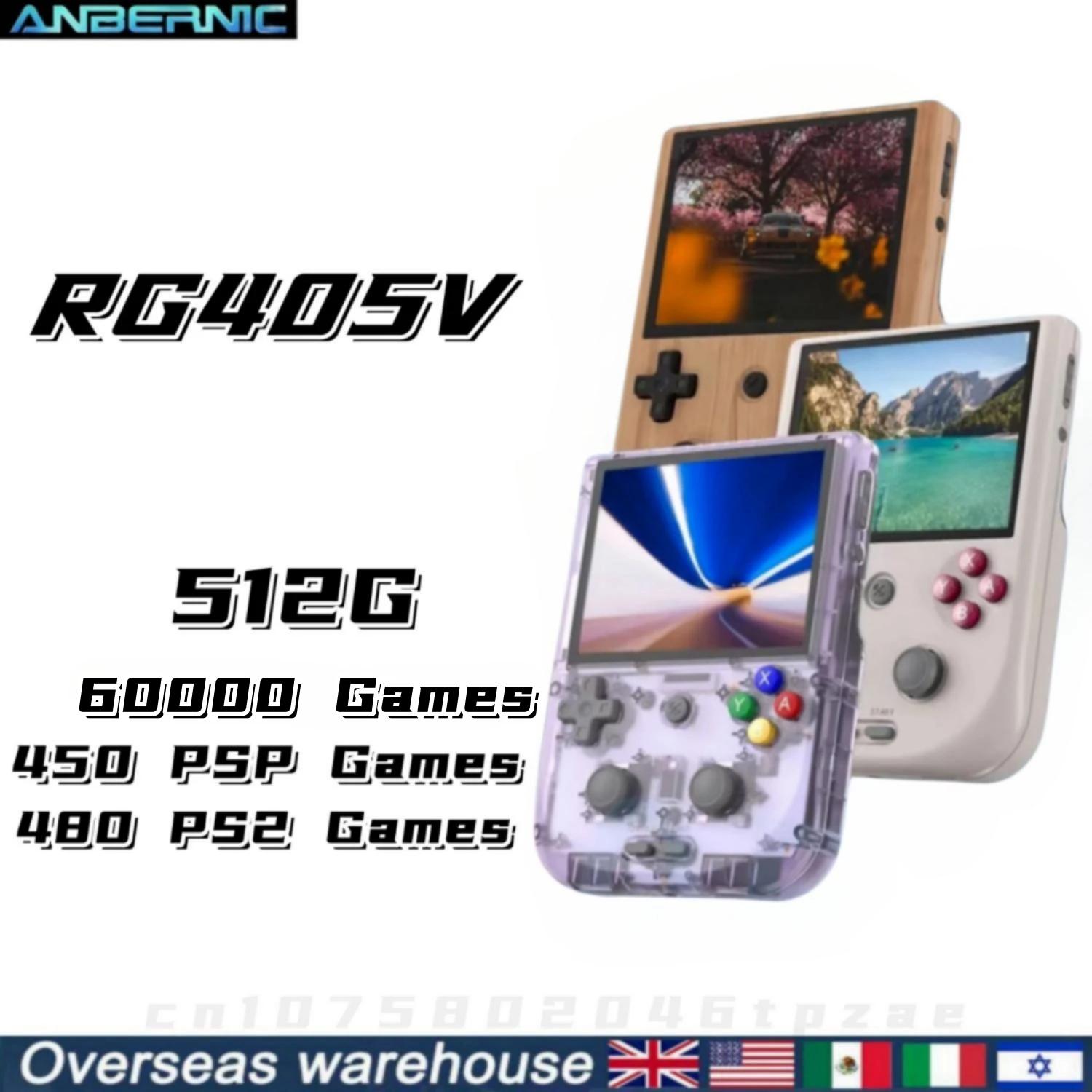 ANBERNIC ޴ Ʈ ڵ  ܼ, PSP PS2 ÷̾,   ̴   е, RG405V